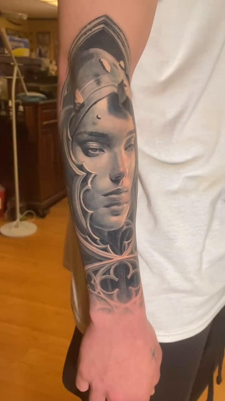 Tattoo work at Evergreen Tattoo Invitational 2026