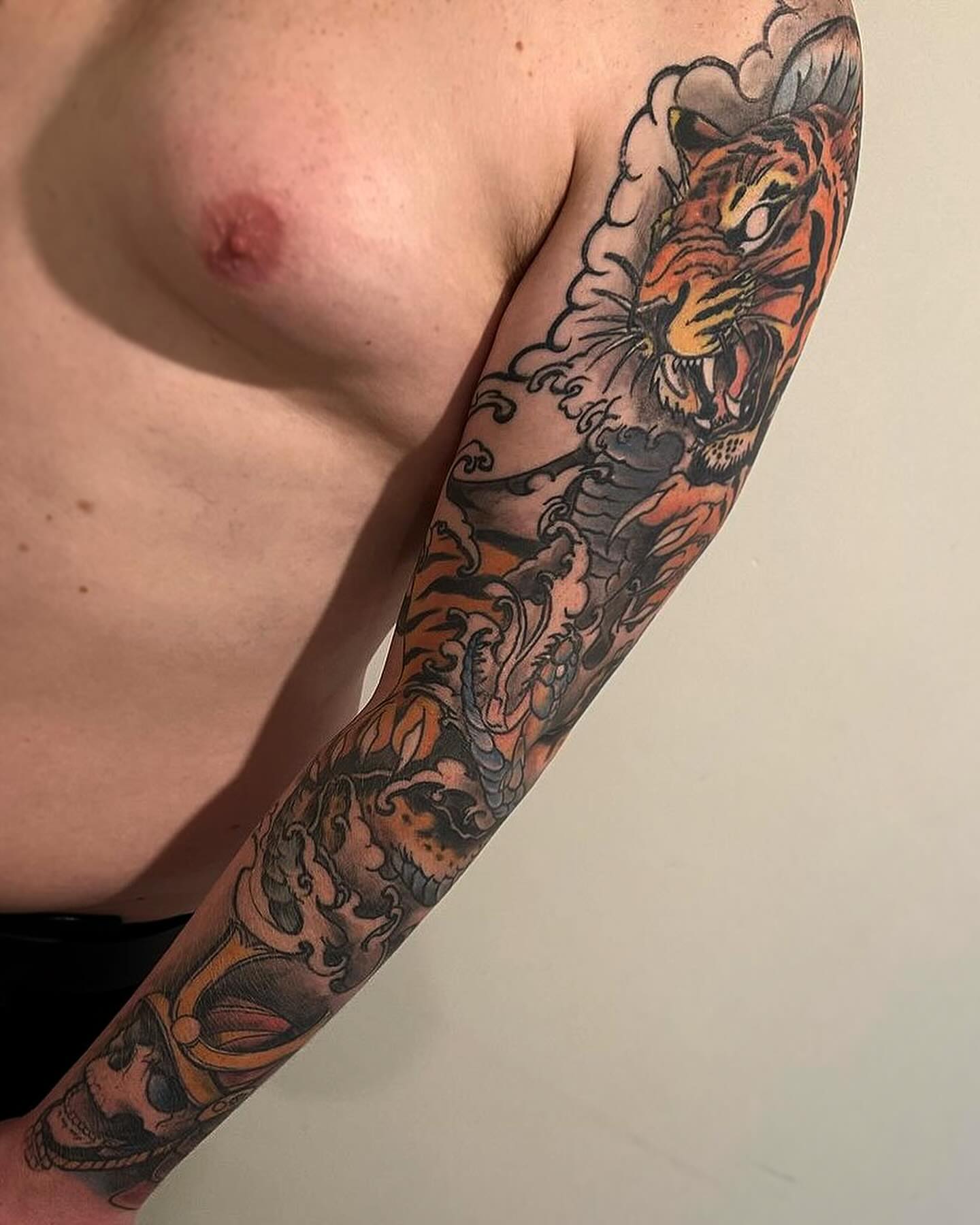Tattoo by @thezaptrap — american_traditional, dotwork