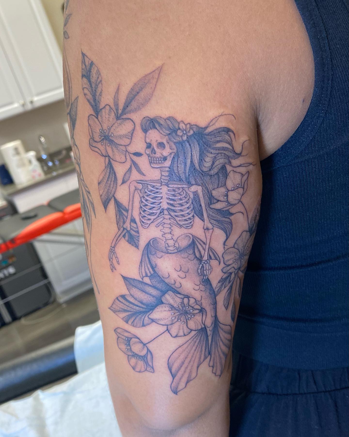Tattoo by @alleybangarang — black_and_grey, realism
