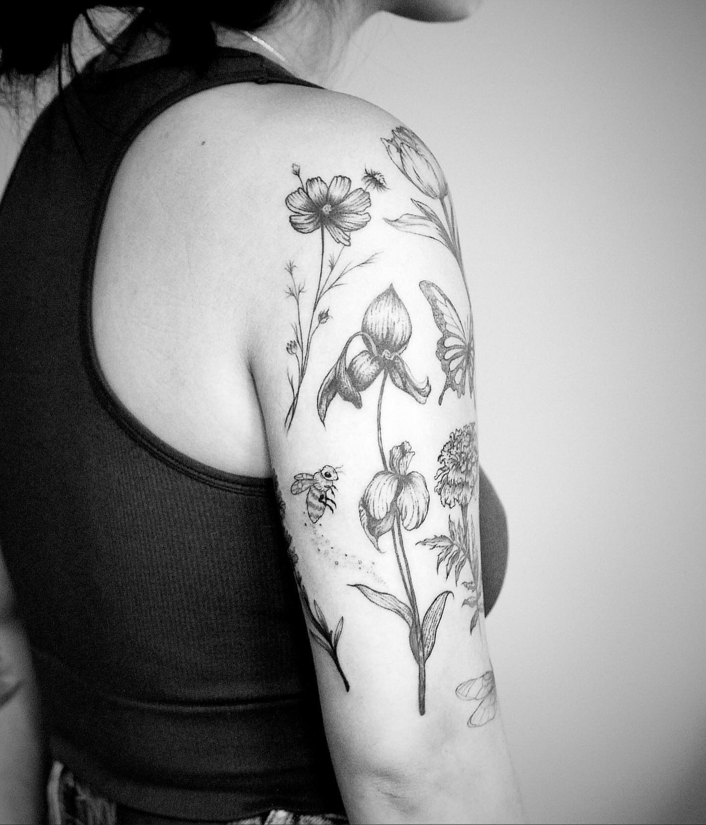 Tattoo by @seraphim.fineline — black_and_grey, realism