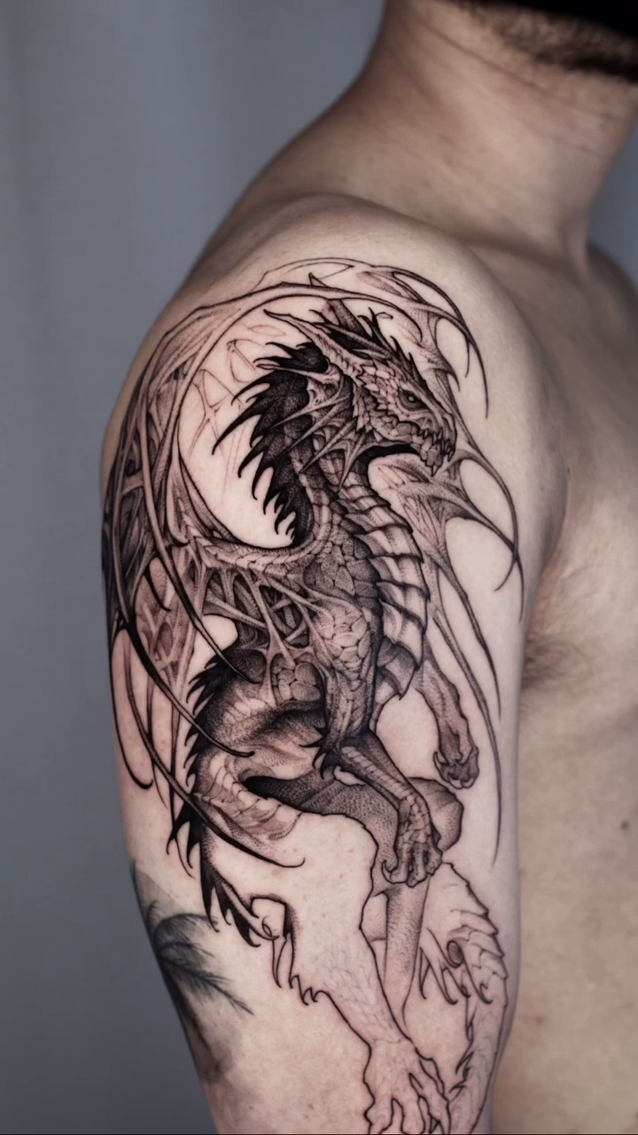 Dragon japanese irezumi tattoo by 우레