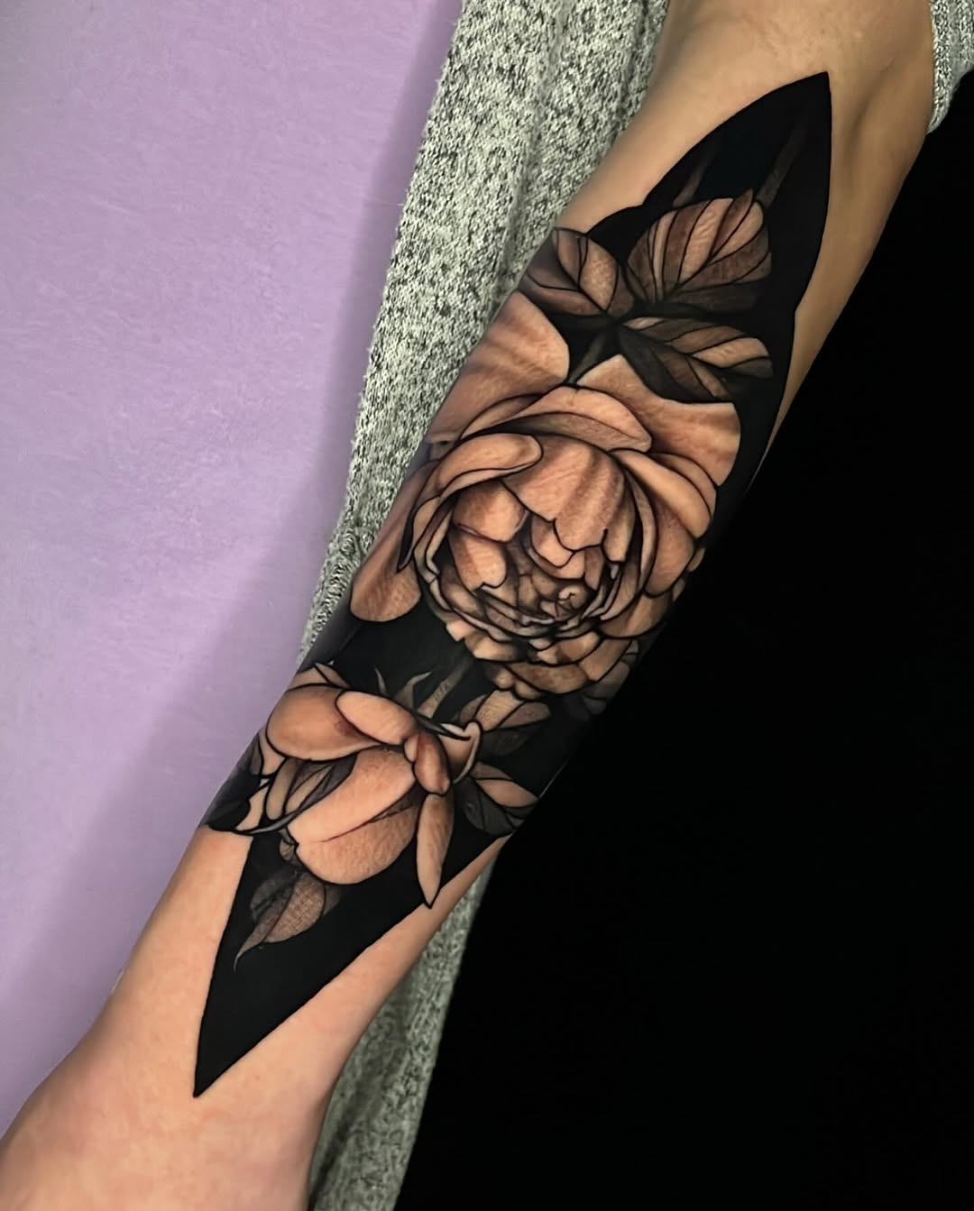 Tattoo by @trophytattoos — black_and_grey, realism