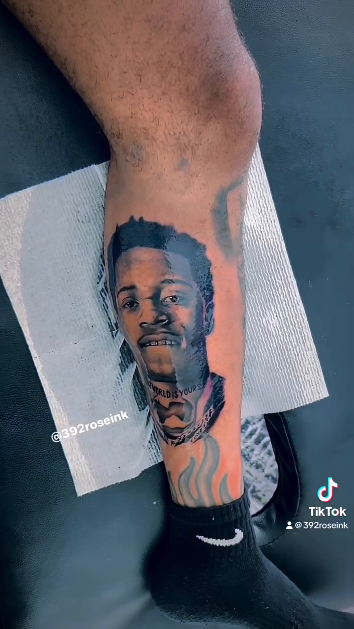 Tattoo by @392roseink — realism, black_and_grey