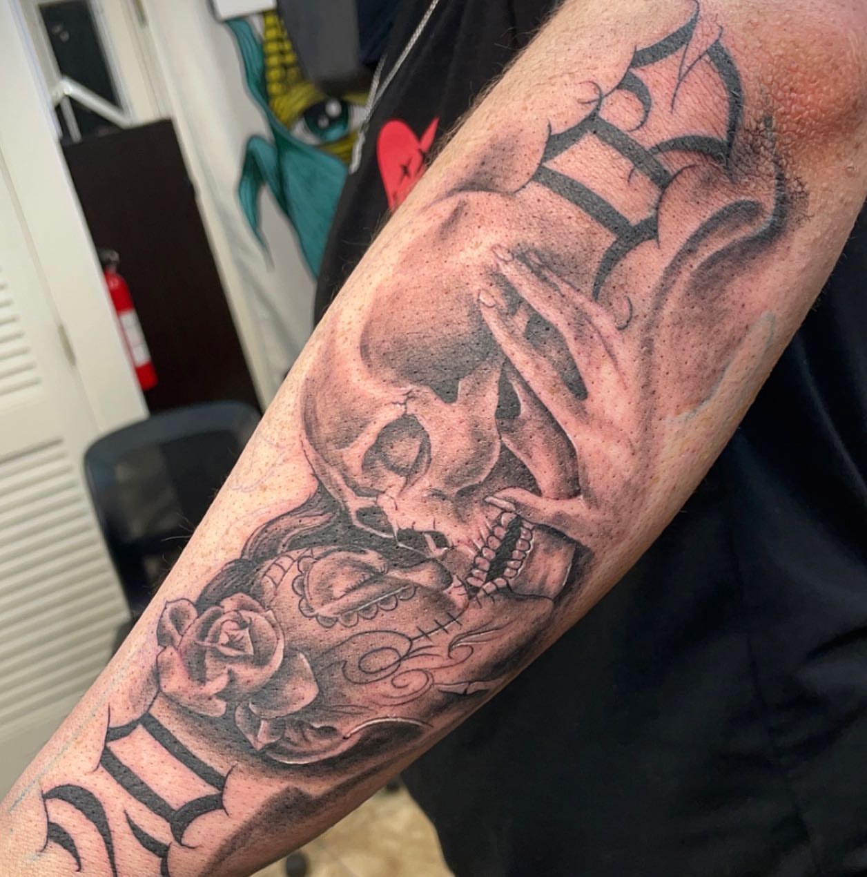 Tattoo by @inkbychuy — black_and_grey, realism