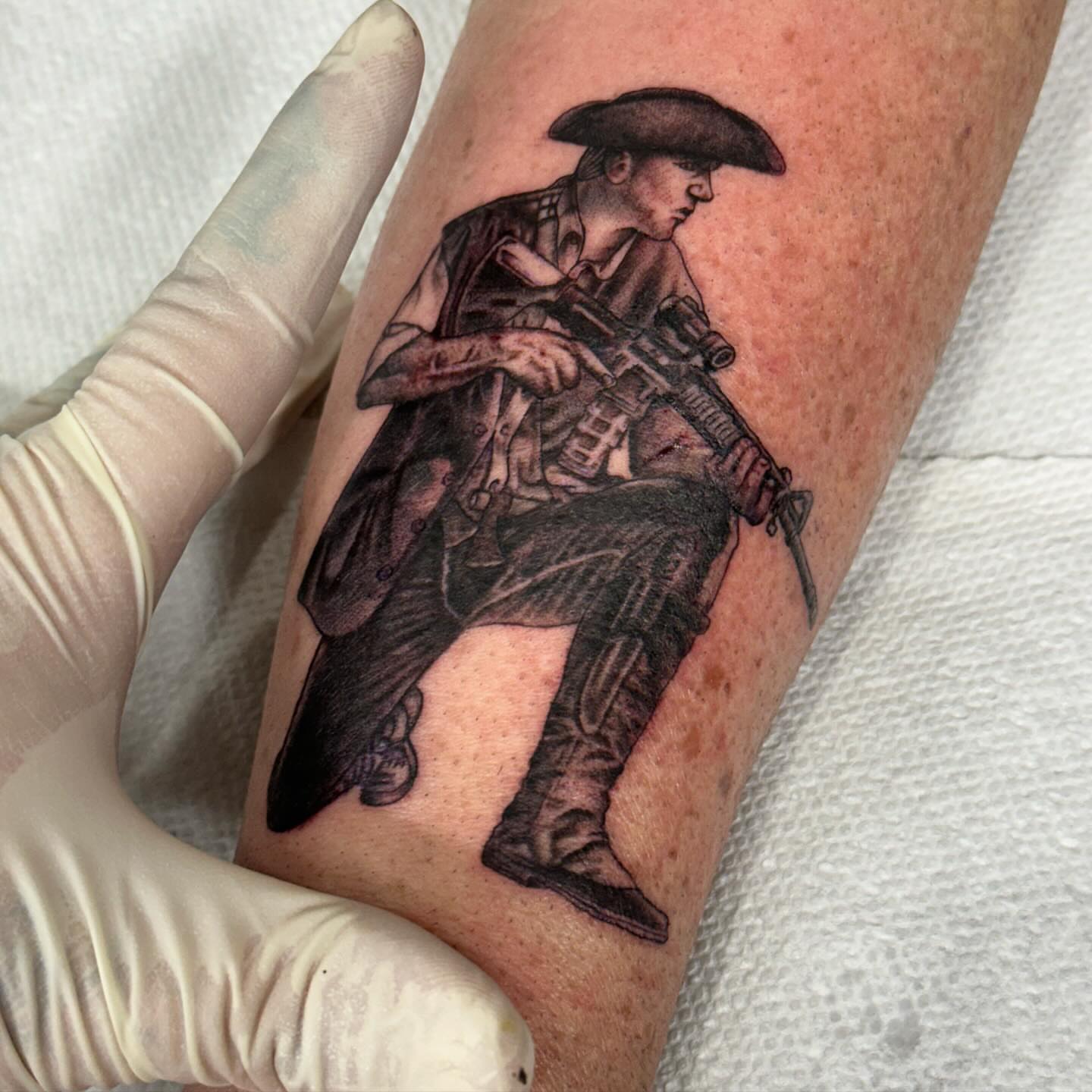 Tattoo by @resnink โ black_and_grey