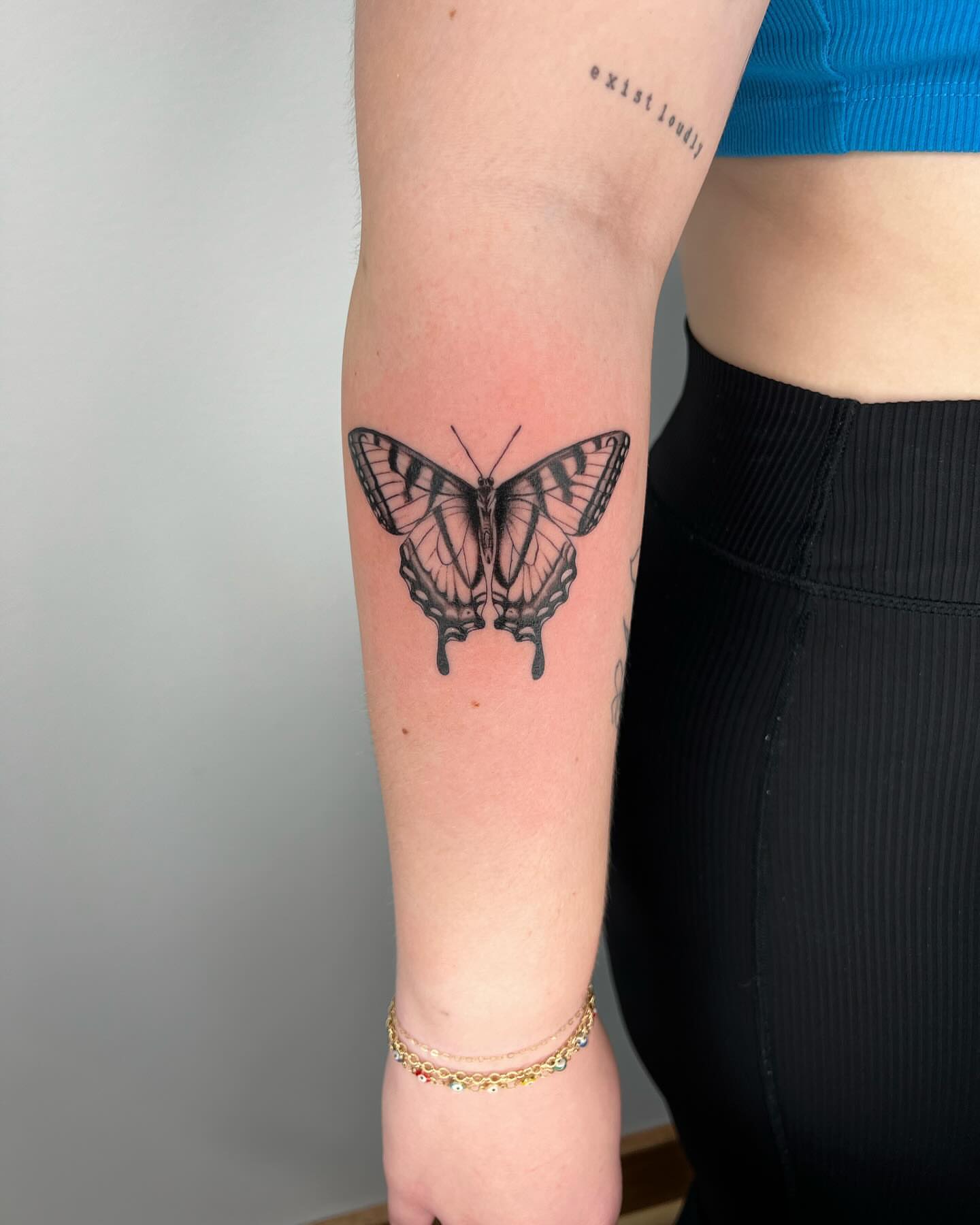 Butterfly realism tattoo on the forearm by ⊹ ࣪ ₊✩‧₊˚ 𝖘 𝖙 𝖊 𝖕 𝖍 𝖆 𝖓 𝖎 𝖊 ˚₊‧✩₊ ࣪ ⊹