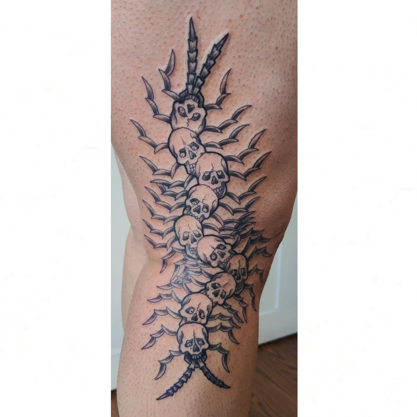 Tattoo by @artoftheblackwolf — black_and_grey