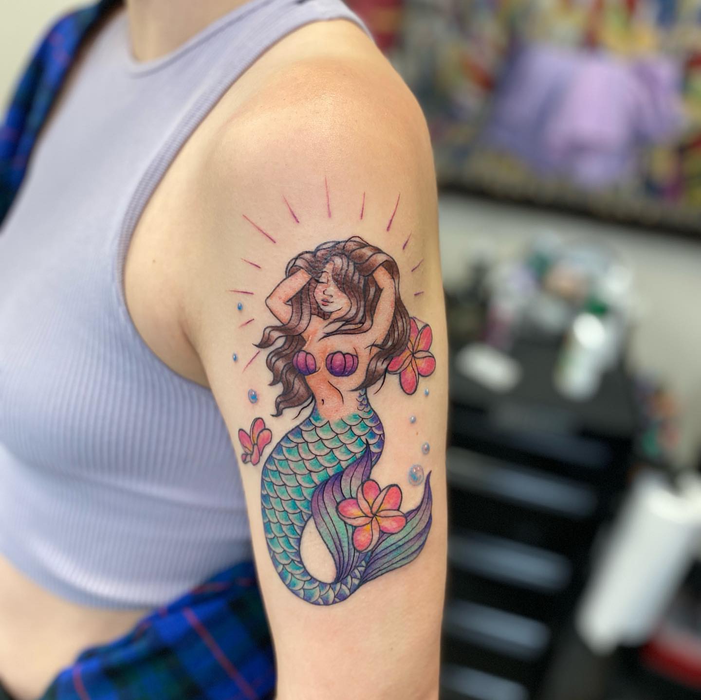 Tattoo by @alleybangarang — watercolor, new_school