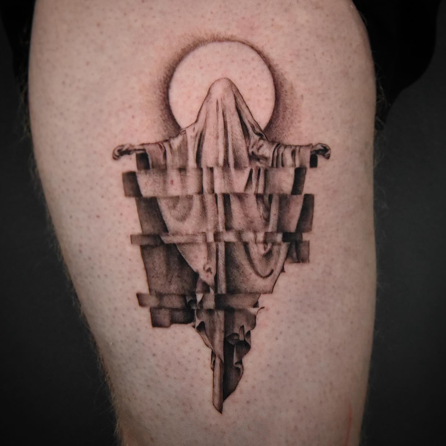 Tattoo by @dan_logan_tattoo — dotwork, geometric