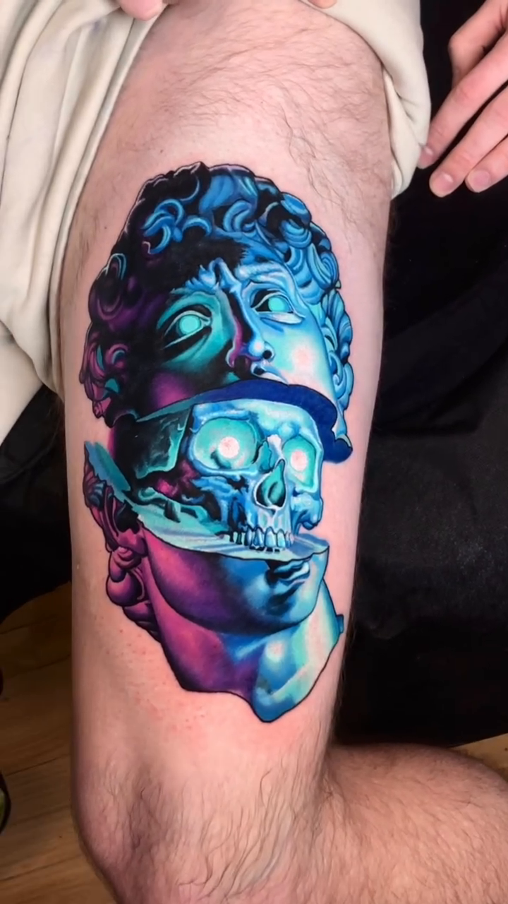 Tattoo by @bobbycupparotattoos — realism, dark_realism