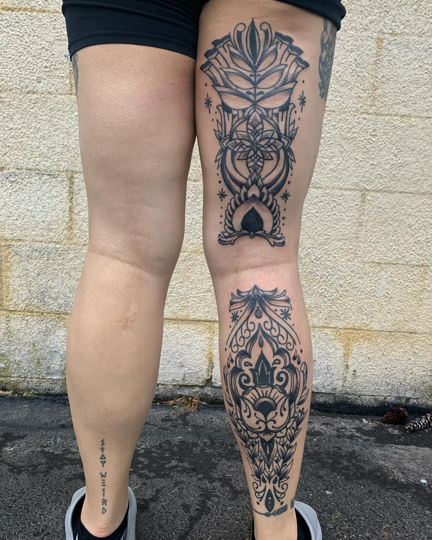 Tattoo by @ksupsic — black_and_grey, ornamental