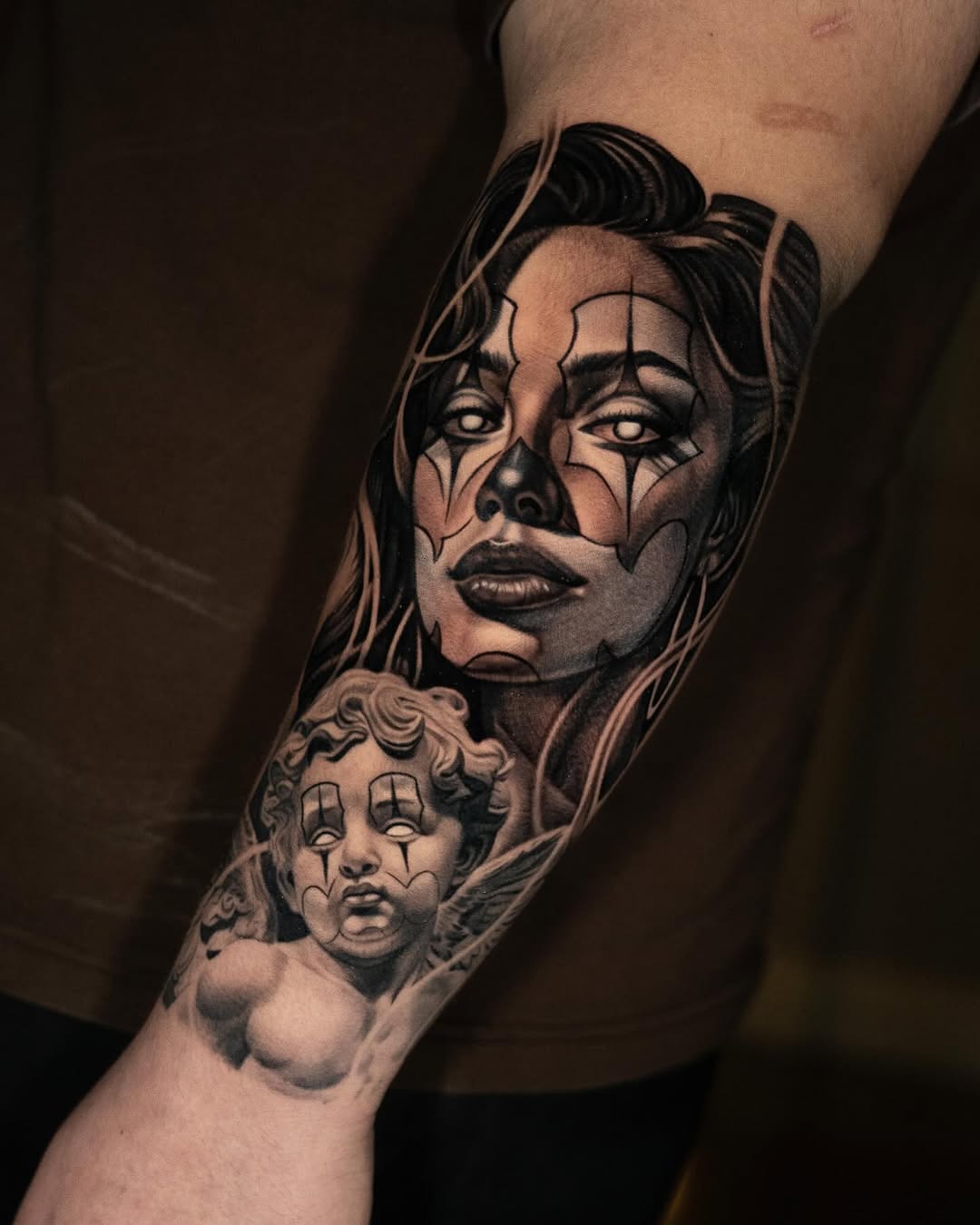 Tattoo by @zioninkz โ realism, chicano