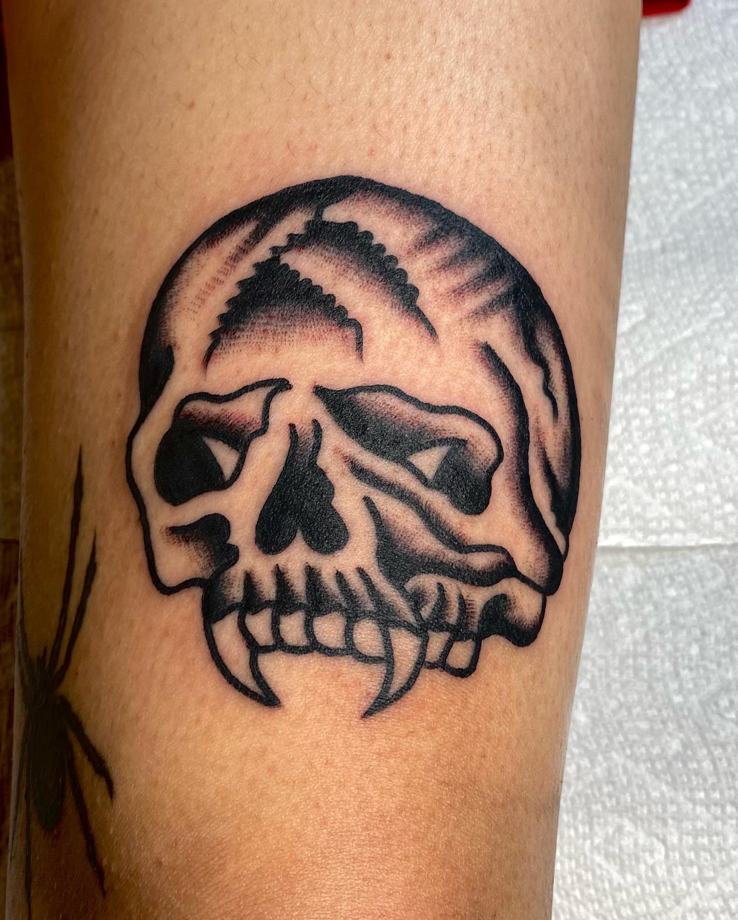 Tattoo by @dorianbakertattoos — black_and_grey