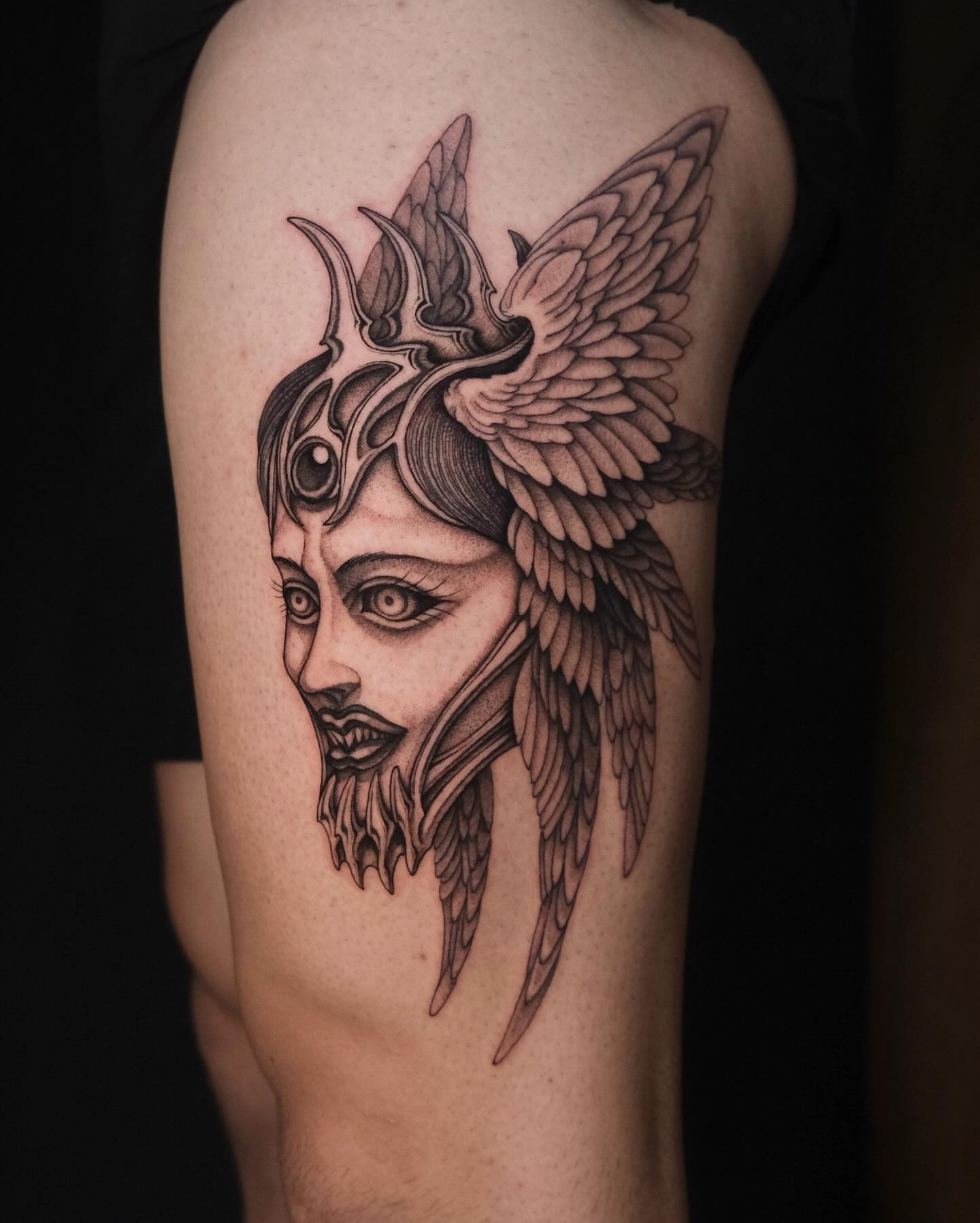 Tattoo by @monkeybob_ttt — black_and_grey, realism