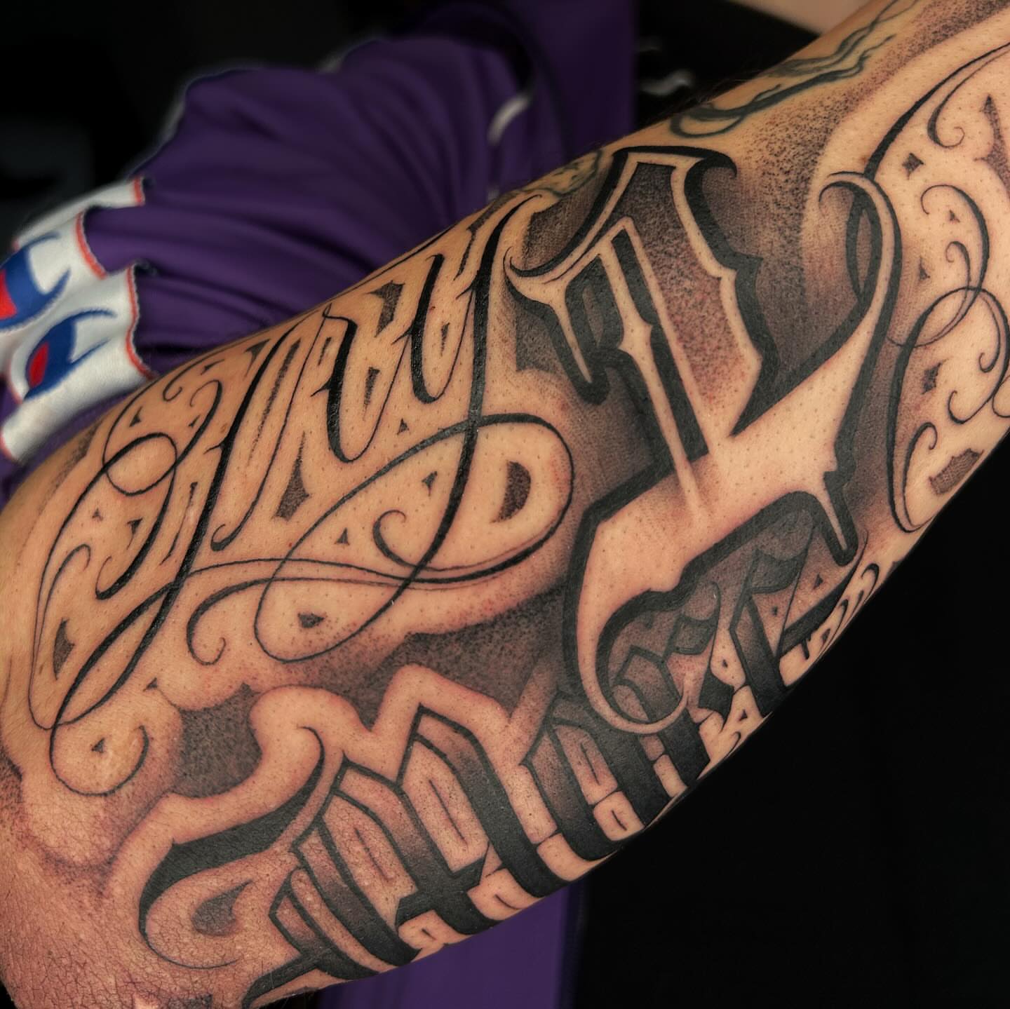 Tattoo by @angelstat2 — lettering_script