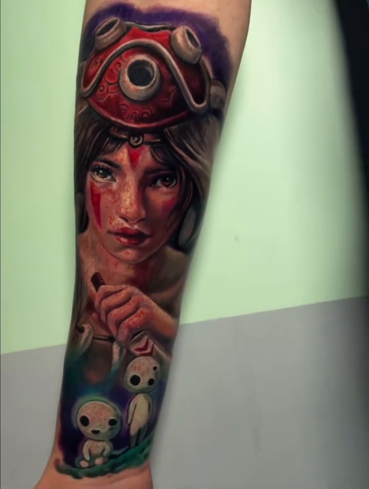 Tattoo by @nikkiharristattoo — realism, anime