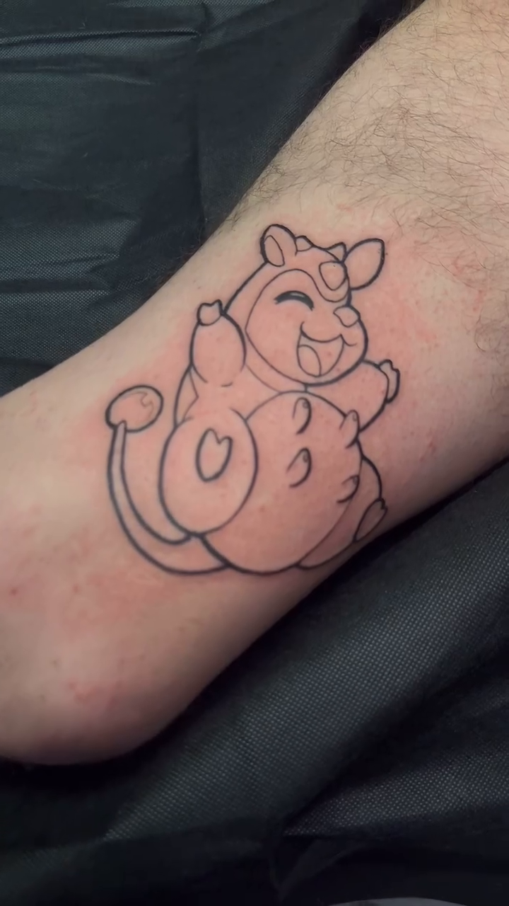 Miltank anime tattoo by Vital