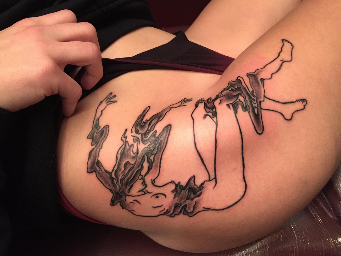 Tattoo by @oykuinkslove — black_and_grey