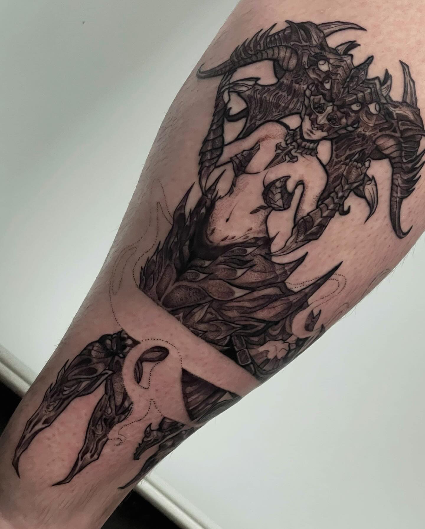 Tattoo by @mykymilk β black_and_grey, realism