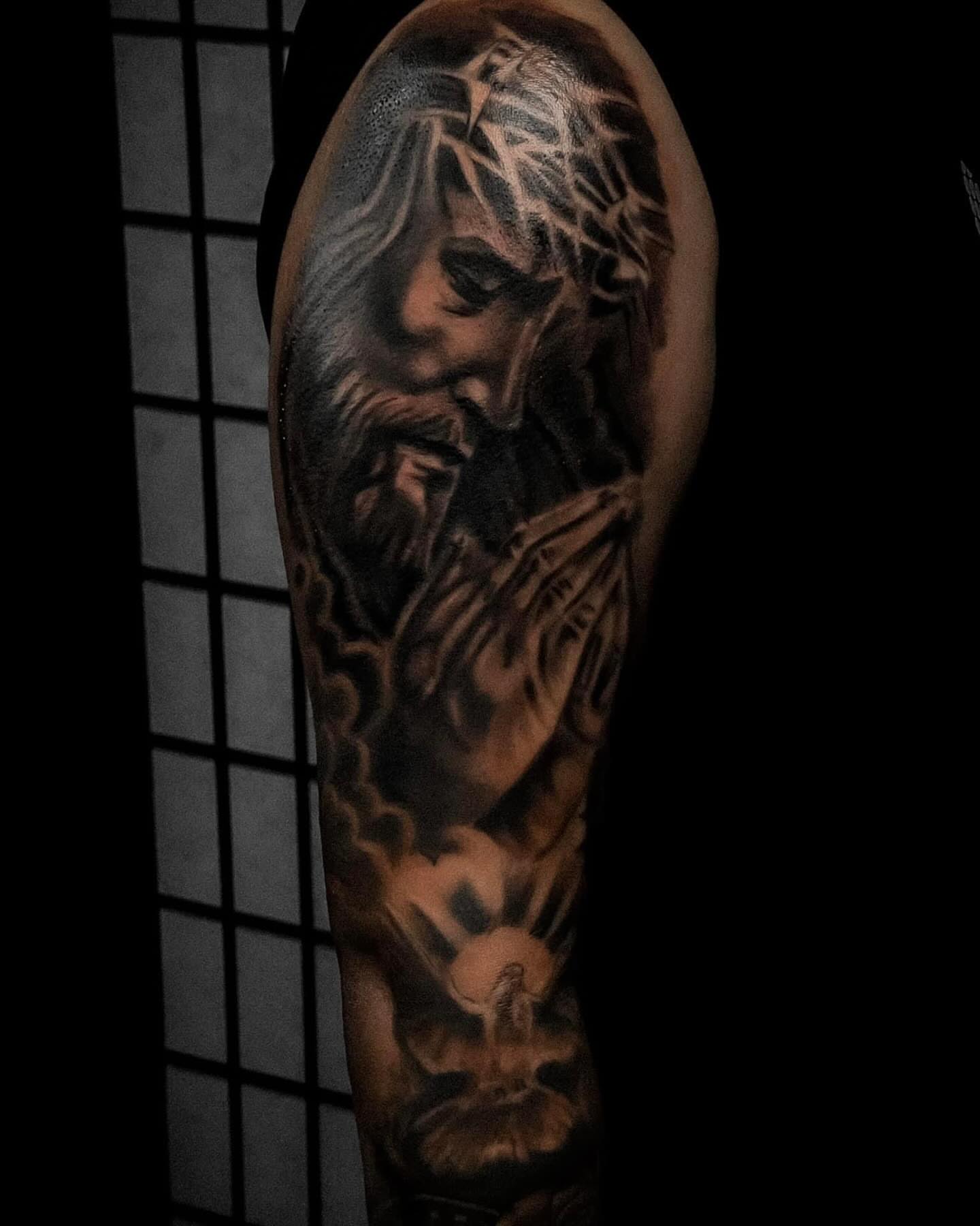 Tattoo by @mannyramirezart — realism, dark_realism