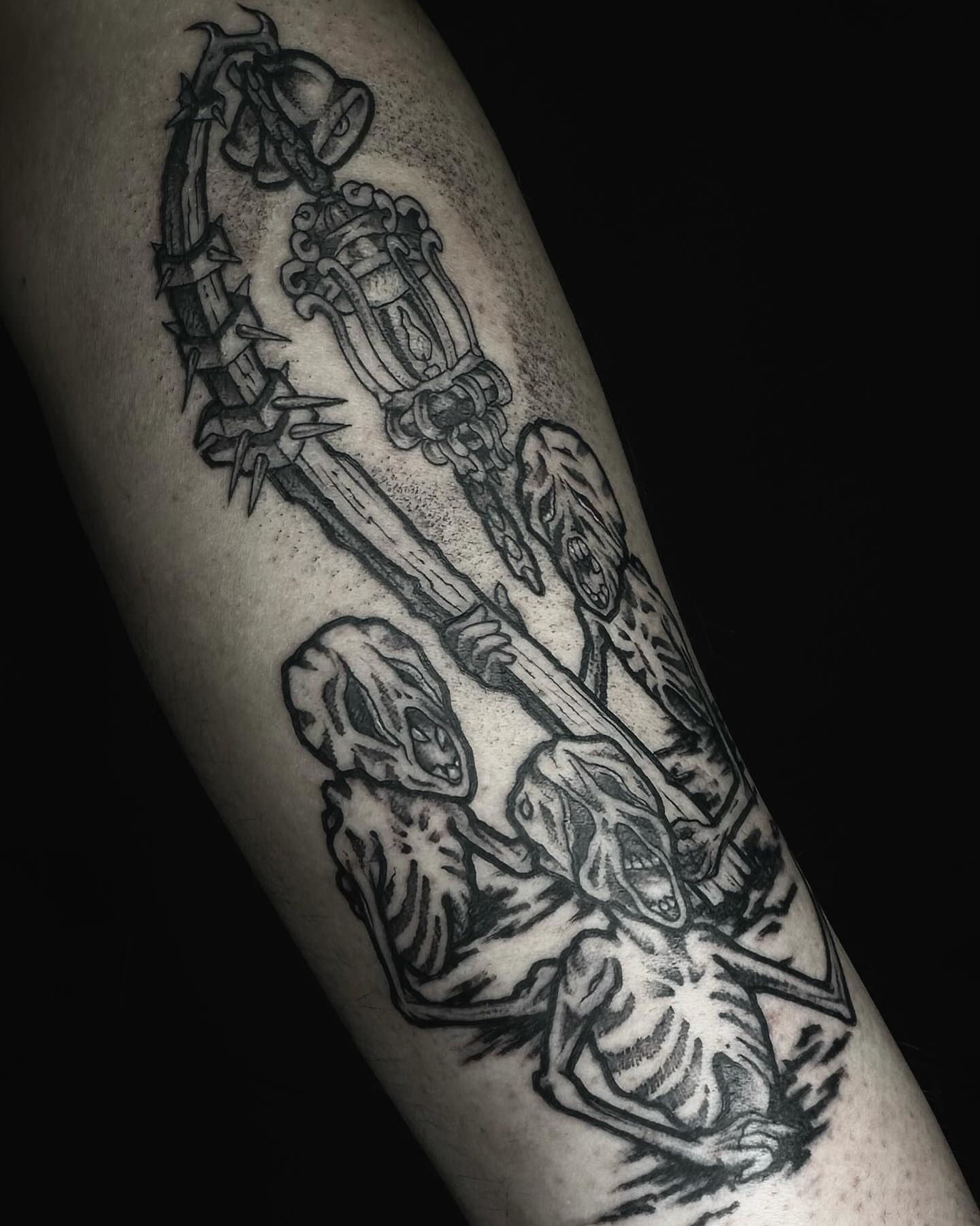 Tattoo by @starrdvst_ β dotwork, black_and_grey
