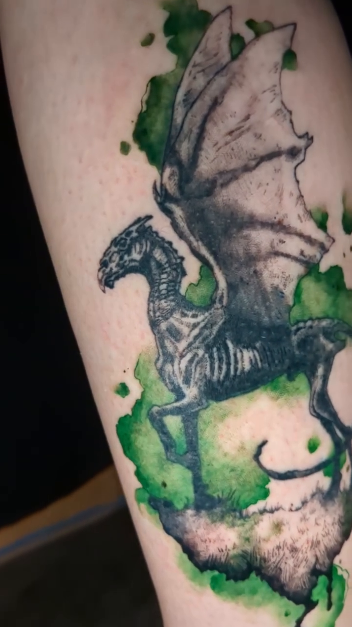 Tattoo by @seth.opotamus β dark_realism, watercolor