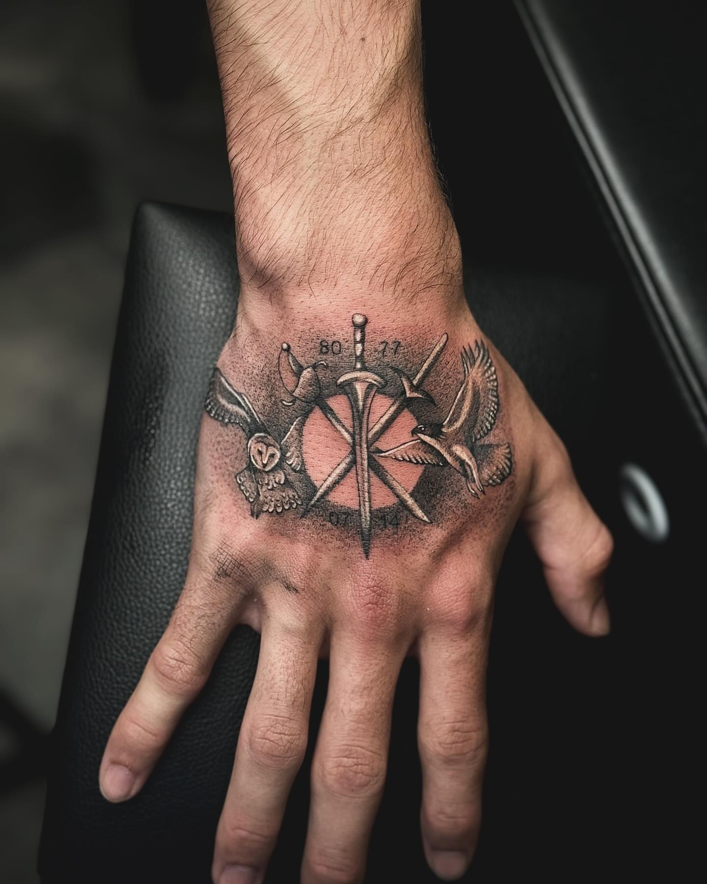 Tattoo by @owens_tattoos — black_and_grey, realism