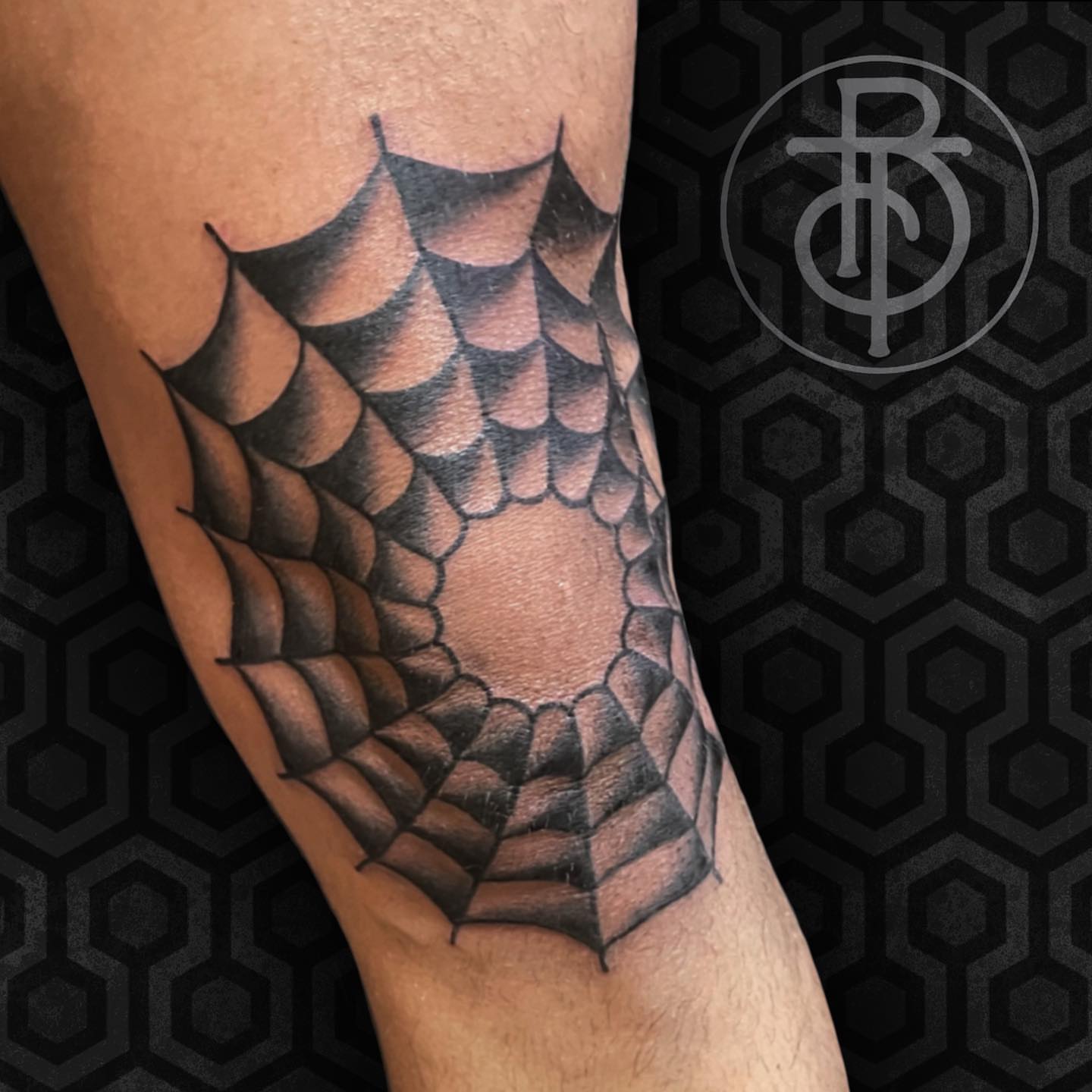 Tattoo by @belfrytattoo — black_and_grey, geometric