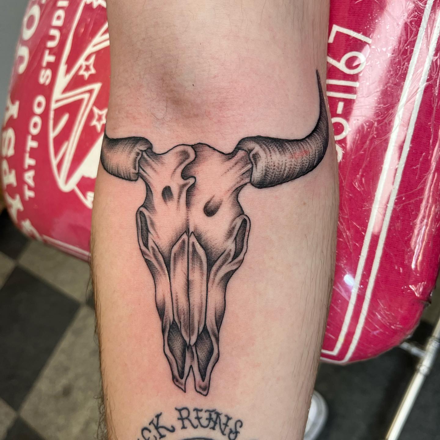 Tattoo by @goldenboysink — black_and_grey