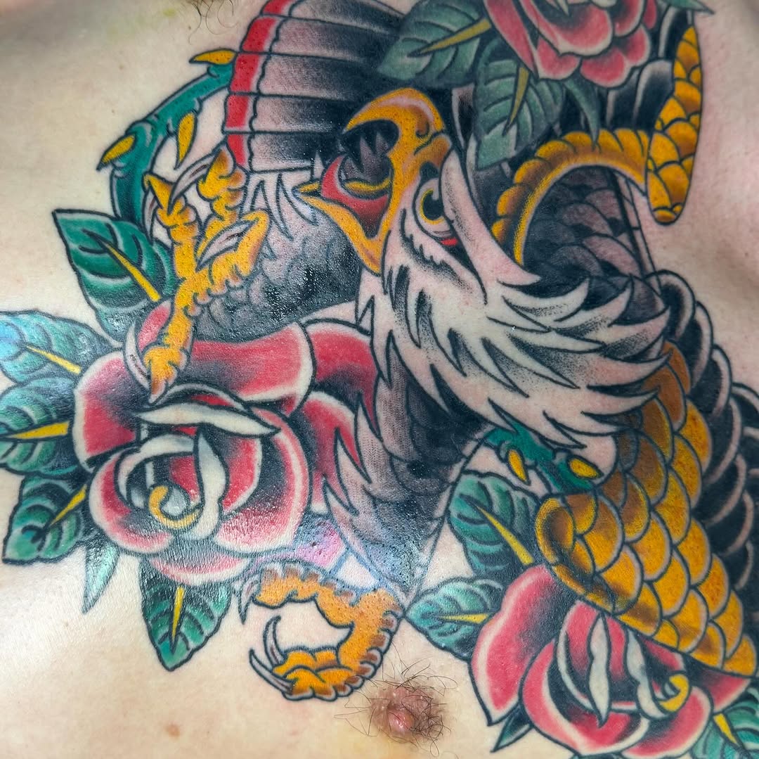 Tattoo by @chriscockadoodledo — american_traditional