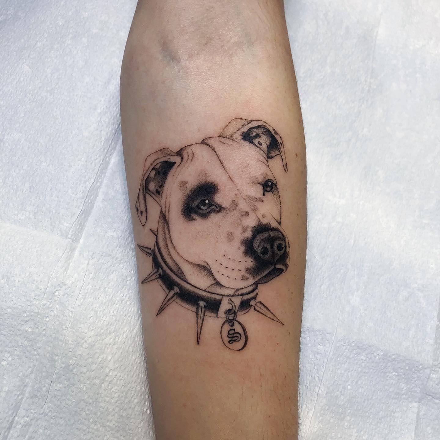 Tattoo by @mickeyycarlisle — realism, black_and_grey