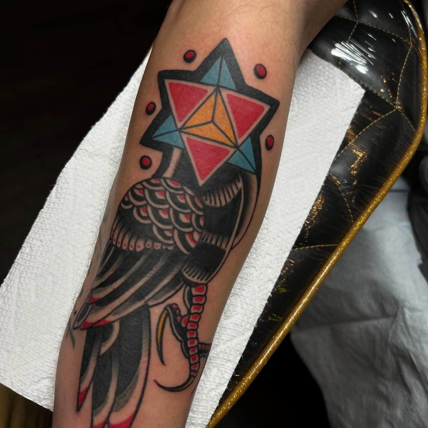 Tattoo by @b_hanika_ — american_traditional, geometric