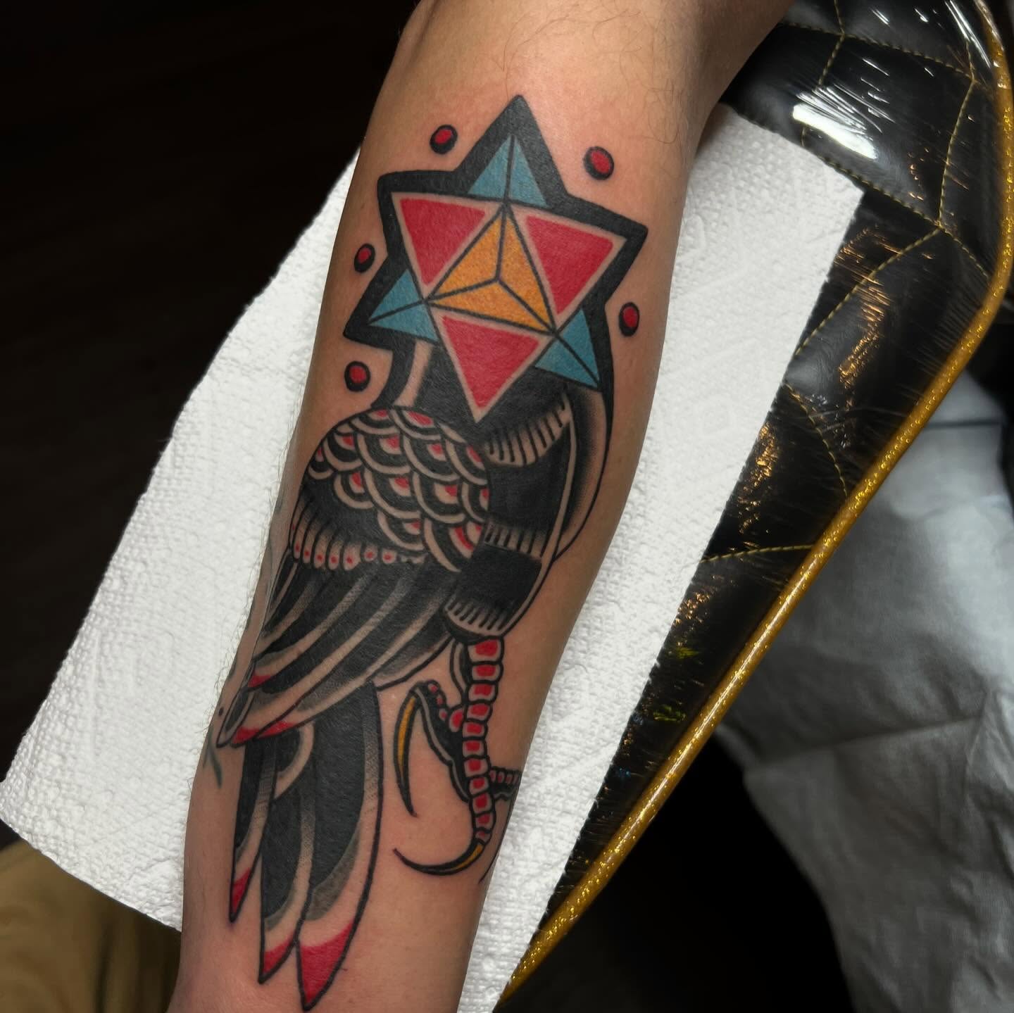 Tattoo by @b_hanika_ — american_traditional, geometric