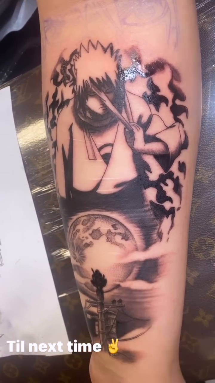 Ichigo Kurosaki anime tattoo by J.diaz🎖️