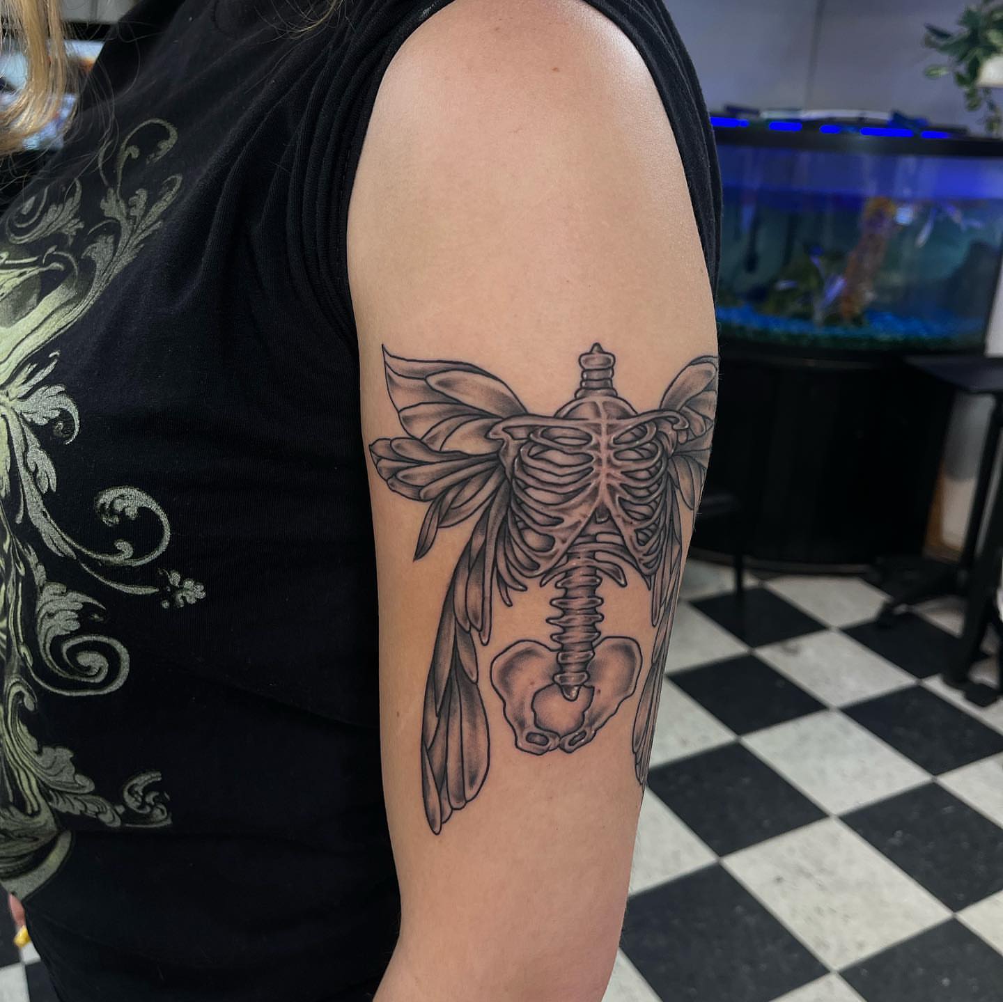 Tattoo by @goldenboysink — black_and_grey