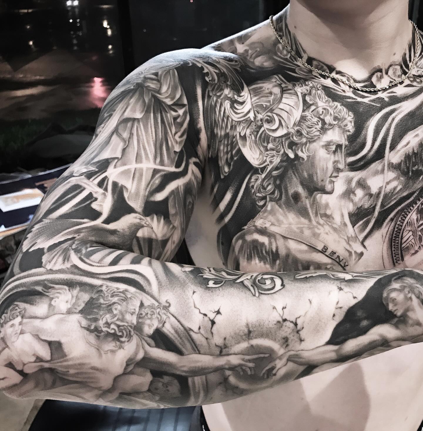 Tattoo by @jakemasri โ black_and_grey, realism