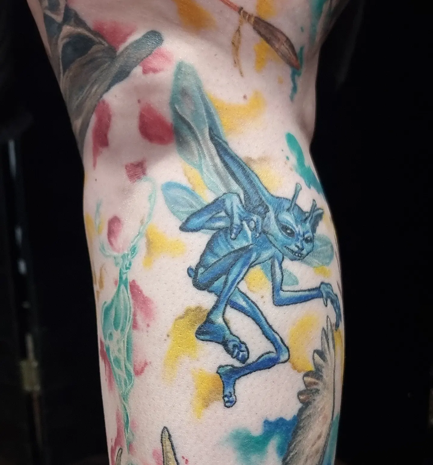 Tattoo by @bn13tattooist — watercolor