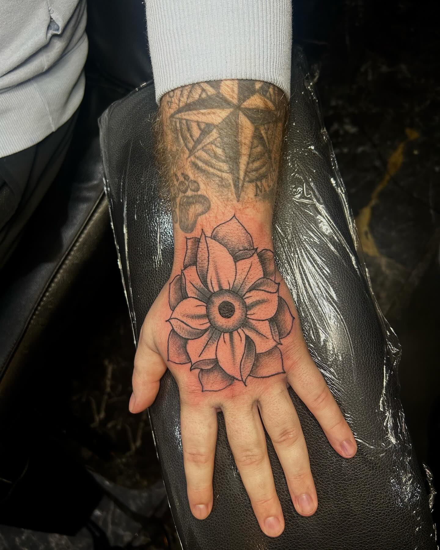 Tattoo by @deadeyetattoos — black_and_grey