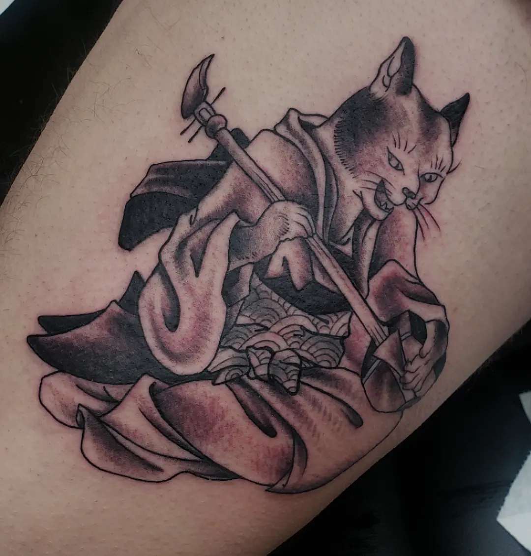 Tattoo by @haleygunz — black_and_grey, realism