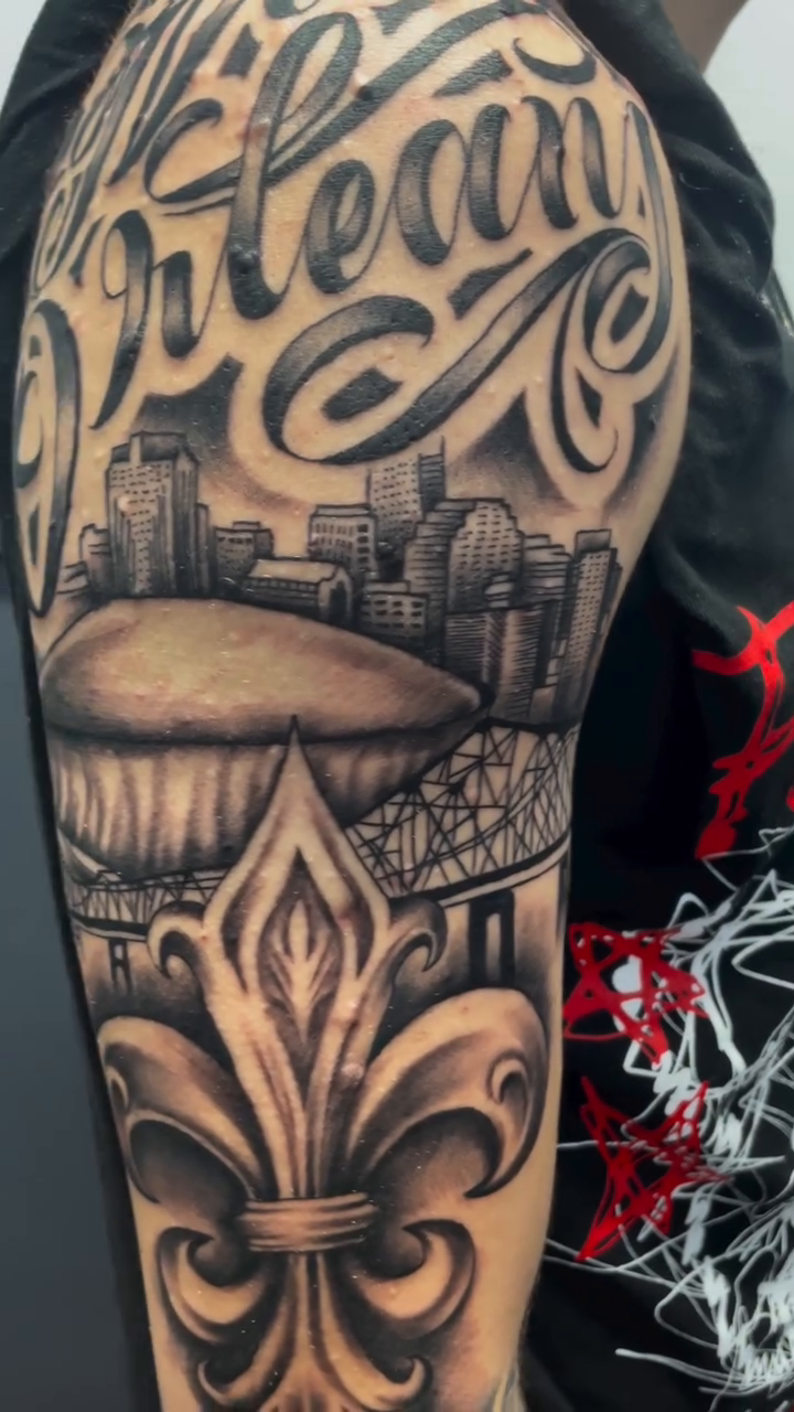 Tattoo by @bohemianblake — lettering_script, black_and_grey