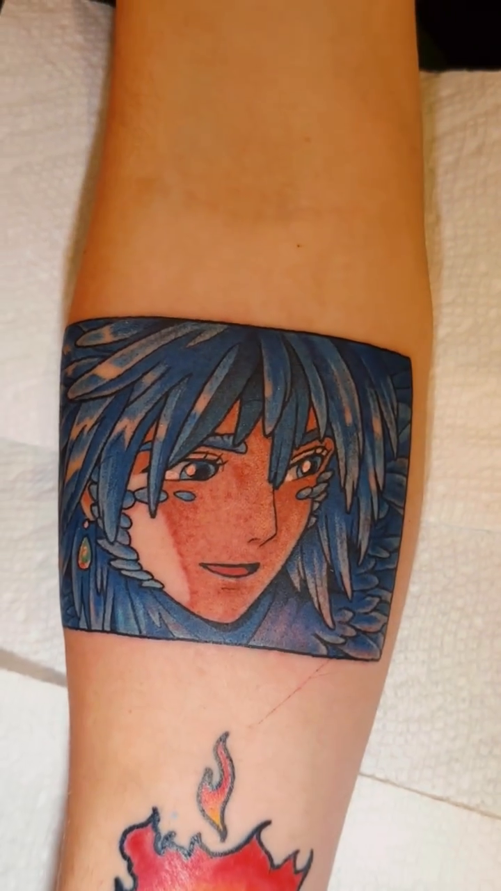 Tattoo by @langley_osborn — anime