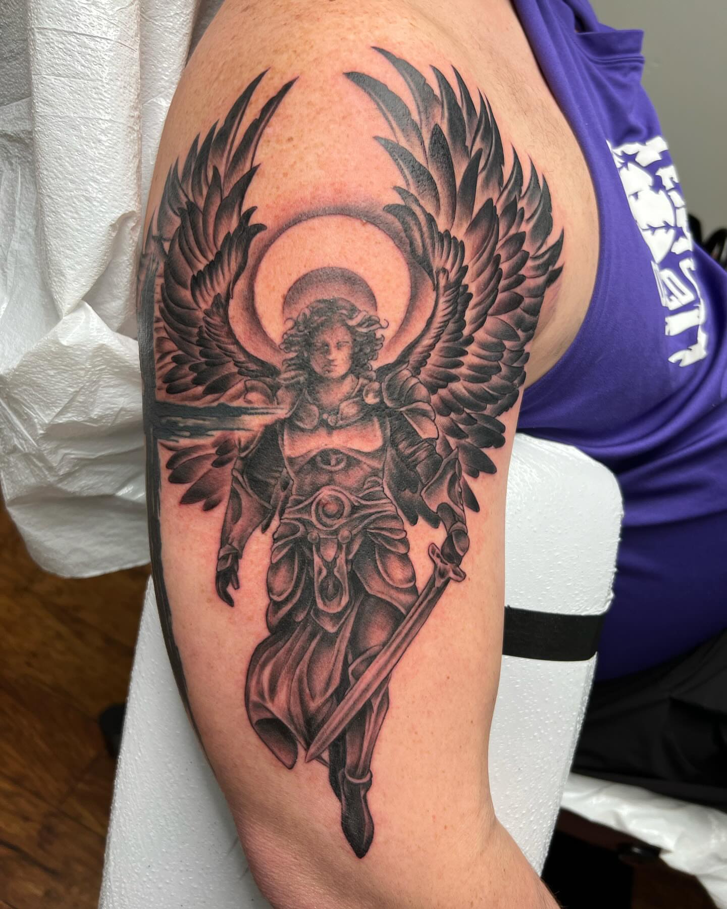 Tattoo by @tattoosbywoody — black_and_grey, realism