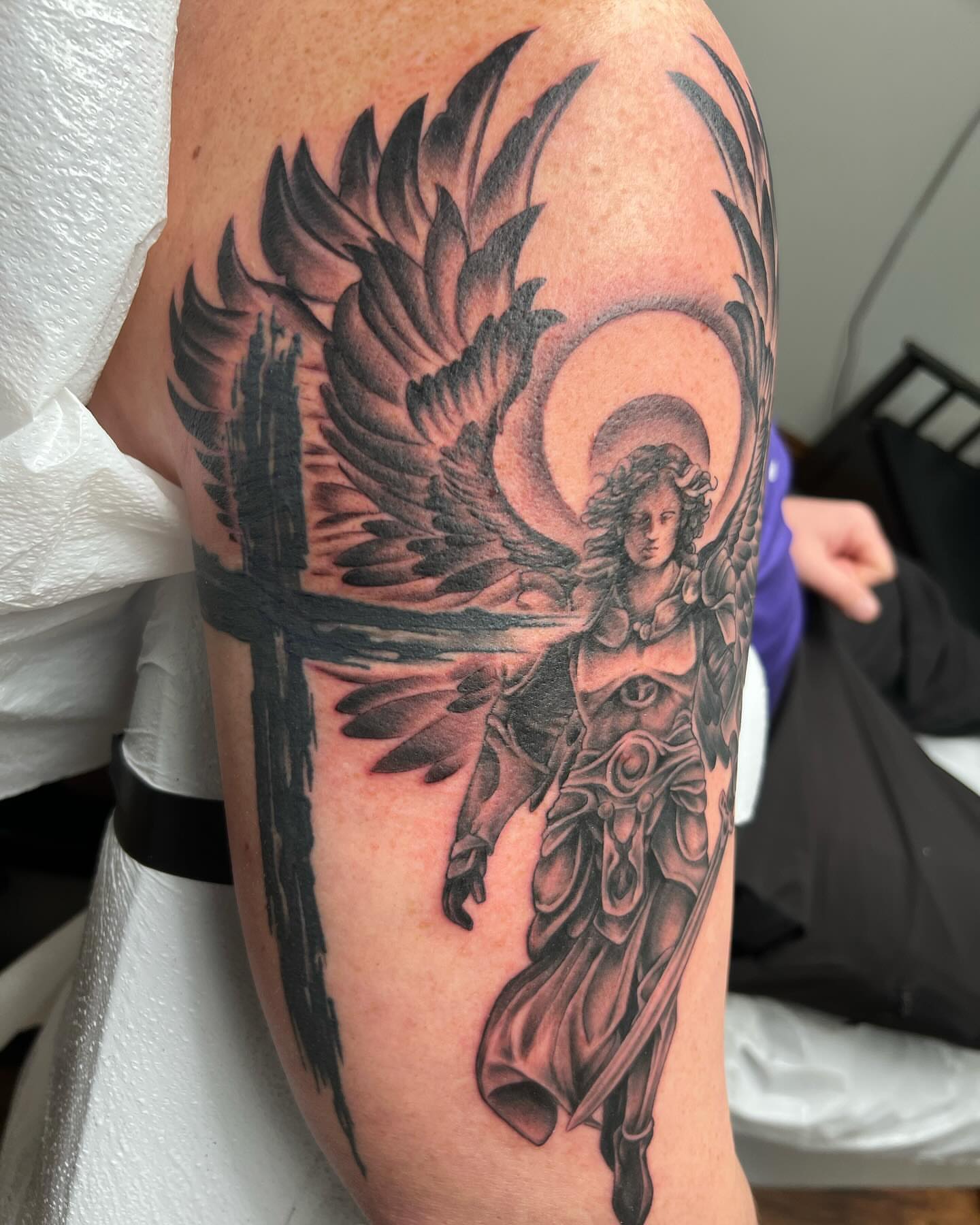 Tattoo by @tattoosbywoody — black_and_grey, realism