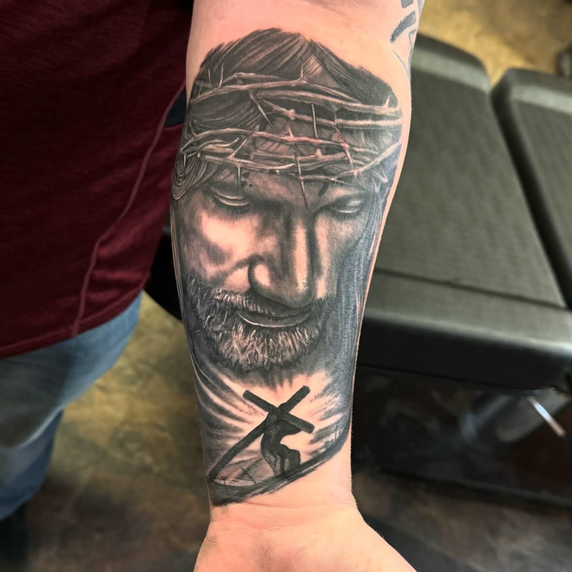 Tattoo by @aaronbeaudette — realism, black_and_grey