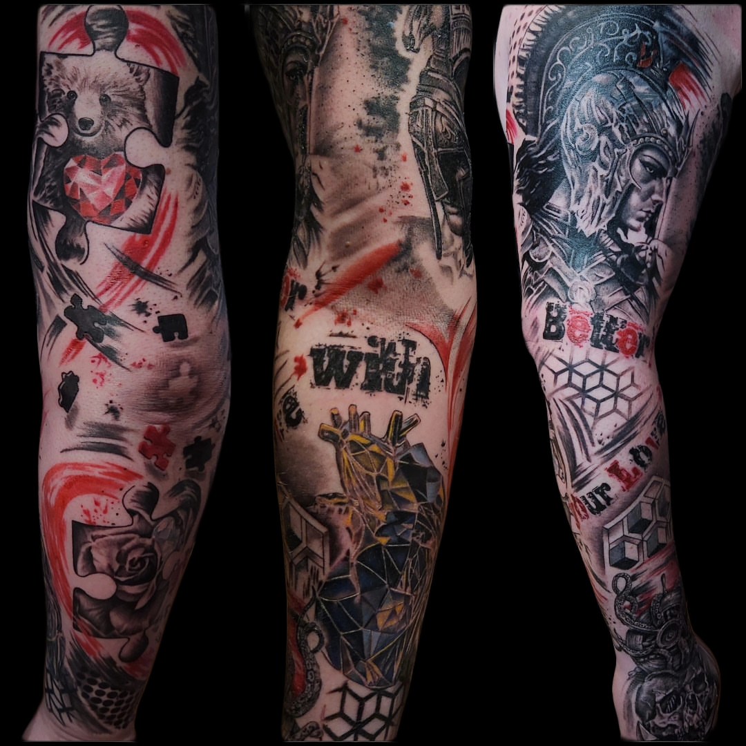 Tattoo by @samanthamcquillanart — dotwork, geometric