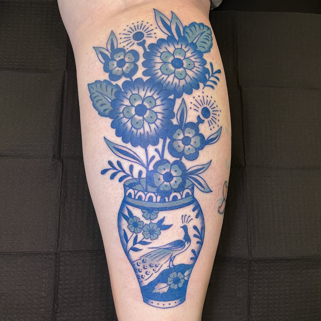 Tattoo by @bangarangtattoos — blackwork, ornamental