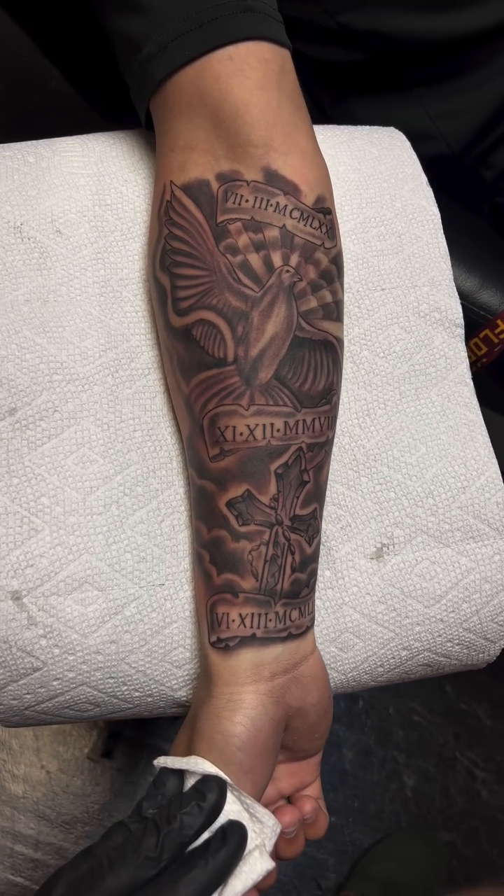 Tattoo by @_dannytats — realism, black_and_grey