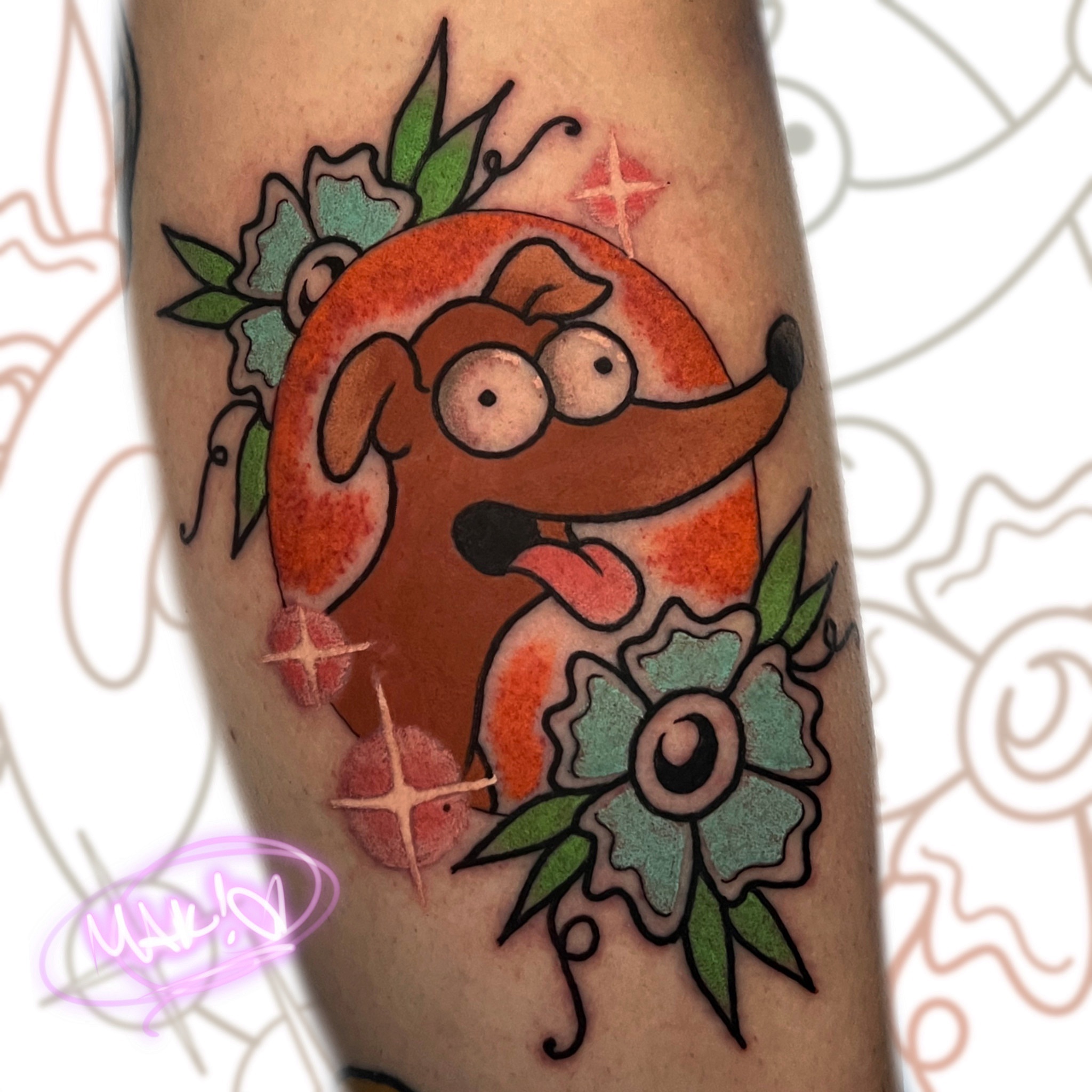Tattoo by @probablymakayla — new_school, illustrative