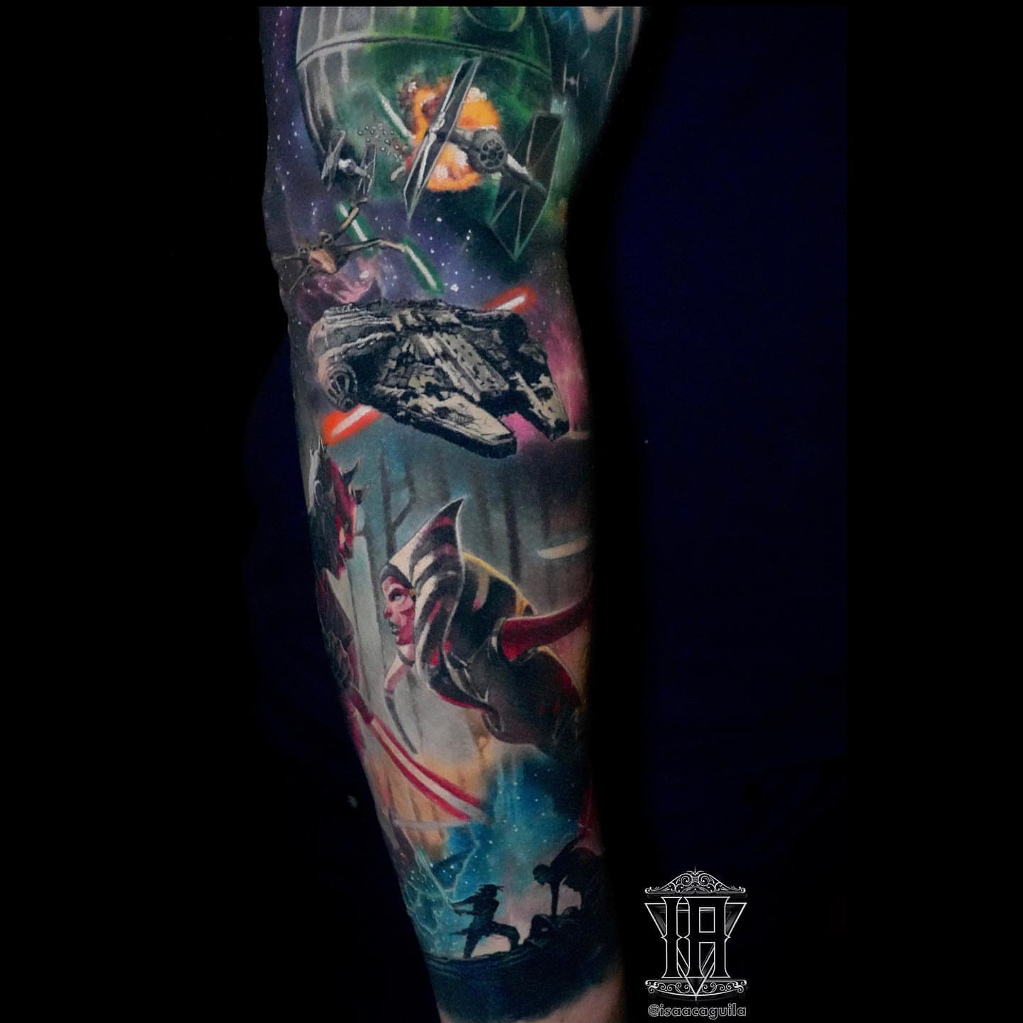 Tattoo by @isaacaguila โ dotwork, realism