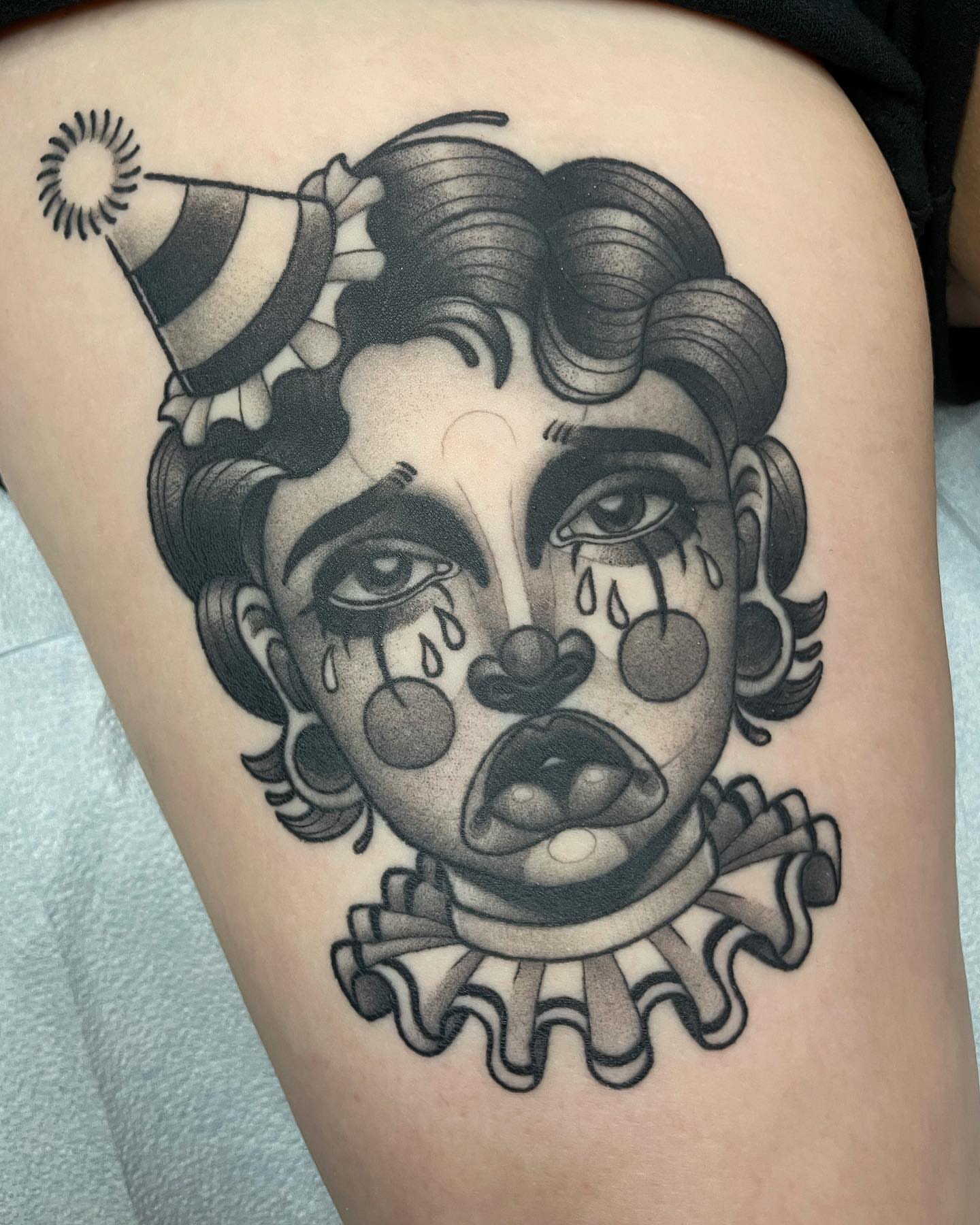Tattoo by @amyjeantattoos — black_and_grey